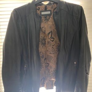 Dark Grey Leather Jacket